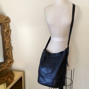 Tory Burch Perforated Logo Bucket Bag